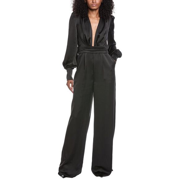 Ramy Brook Pants - Ramy Brook Womens Madelane Jumpsuit, Black